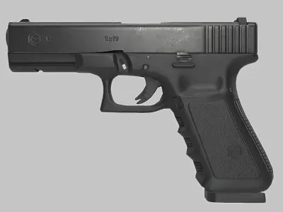 G17 Animated Low-poly 3D model