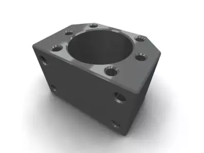 DSG20H square metal block 3D model