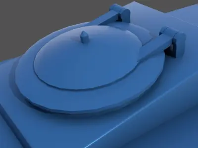 WW2 naval hatch - Personal license - 1-200 scale 3D print model