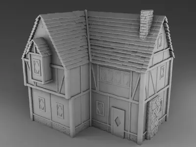 Medieval architecture Set Part 2 3D print model