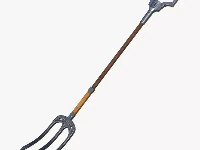 Pitchfork Free low-poly 3D model