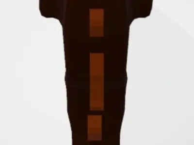 Low poly Orange T-rex plushie Low-poly 3D model