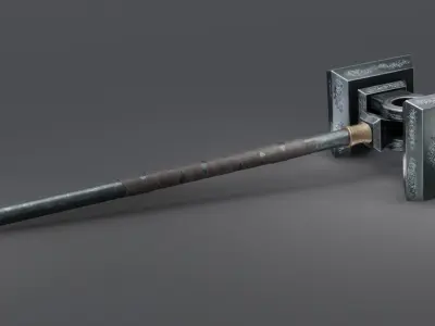 Hammer 08 Low-poly 3D model