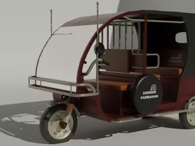 Auto Rickshaw 3D model get