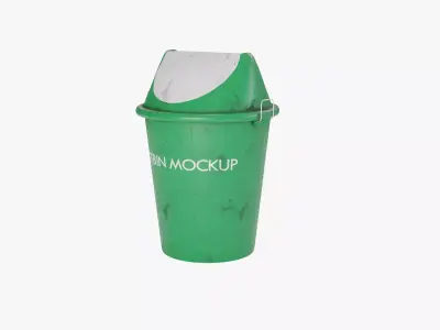 Dustbin 2 trash can 3D model