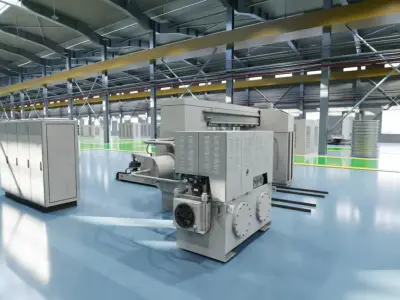 Laboratory industrial machinery models 3D model