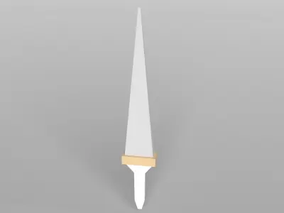 Lowpoly Sword 009 Free low-poly 3D model