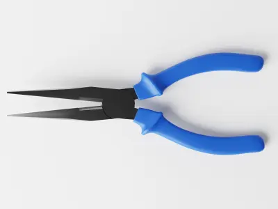 Pointed Nose Plier or Needle Nose Plier Low-poly 3D model
