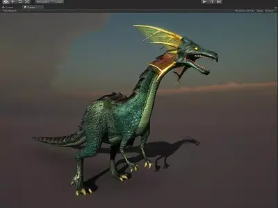 Fantasy Dinosaur Low-poly 3D model