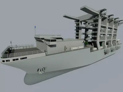 Replenishment Ship 3D model by aruramesh79 - PBR