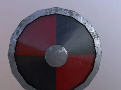 Low Poly Shileds three different shields Free low-poly 3D model