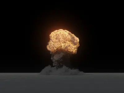 High Resolution Nuclear Blast 3D model