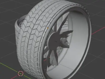 Car Tire 3D model by hongsungjun123