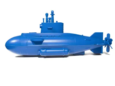 Toy submarine 2 3D print model