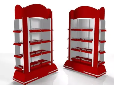 Permanent Gondola End Display3 Low-poly 3D model