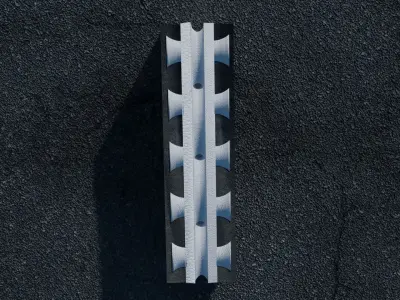 Foamblock - PBR Low Poly concrete block 3D model