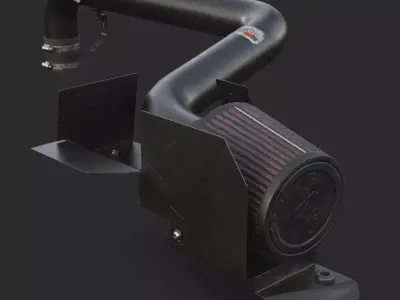 Air intake KN Typhoon Low-poly 3D model