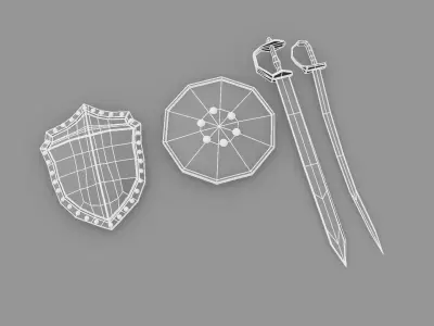 Ancient props 3D model