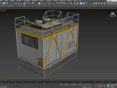 Factory Storage Low-poly 3D model