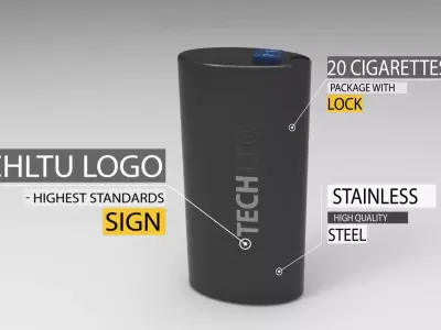 New Generation Cigarette Package with Lock 3D model
