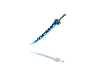 Hell Katana Low-poly 3D model