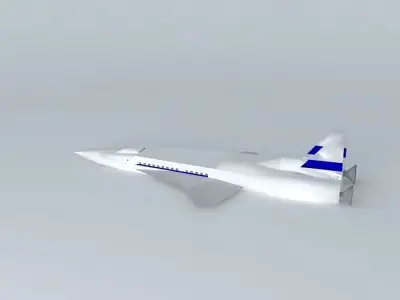 Spaceliner israeli jet plane Free 3D model