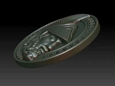 Greek warrior 3D print model