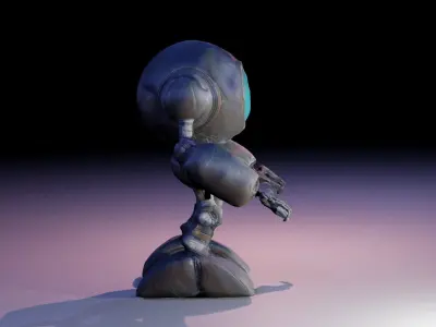 SCI-FI ROBOT 3D model 9