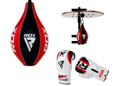 Comprehensive Boxing and MMA Gym Equipment Bundle Low-poly 3D model