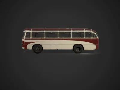 LAZ-695 Lviv Low-poly 3D model