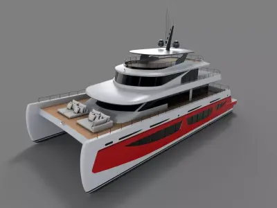 Catamaran 3D model shop