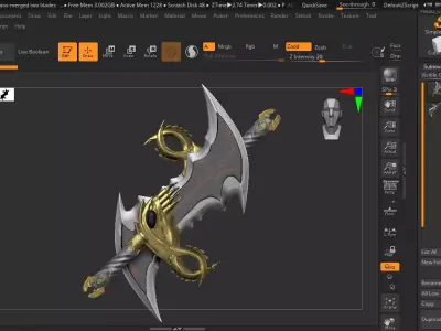 Blades of Chaos 3D model