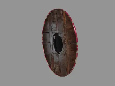 Ottoman Turkish Shield Low-poly 3D model