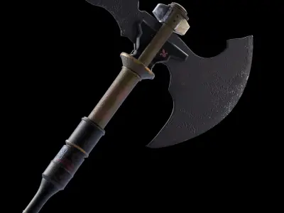 Axe Stylized Game Ready Model Free 3D model