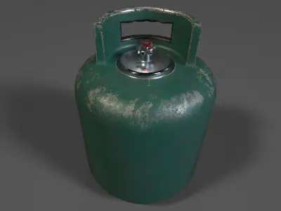 Gas Tank PBR Model Low-poly 3D model
