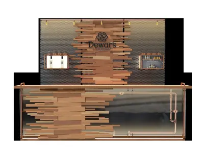 Barra Bar Low-poly 3D model