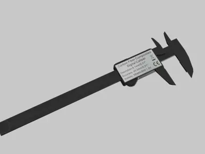 Digital caliper Low-poly 3D model