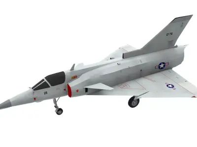 Lowpol IAI Kfir Aircraft Low-poly 3D model