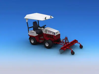 Compact Tractors All Attachment  Low-poly 3D model