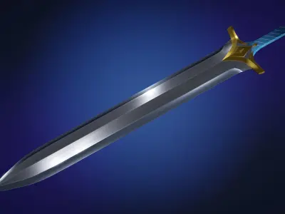 BF Sword -Game-Ready- Low-poly 3D model
