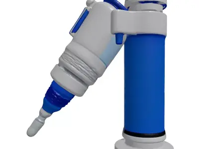 Futuristic Medical Injector System 3D model