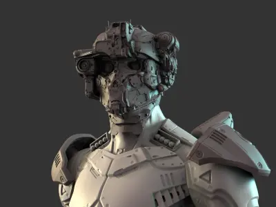 Mechanical Warrior 3D model purchase
