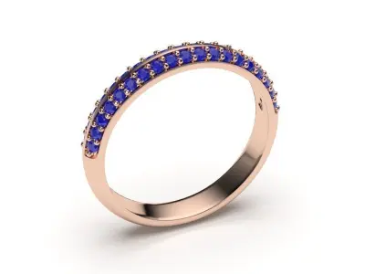 solitaire with ring sizes  8 part S30 3D print model