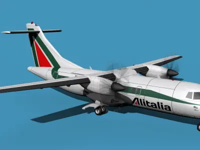 ATR-42-320 Alitalia 3D model