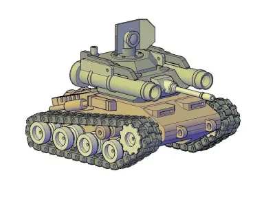 TANK HUNTER W2 3D print model