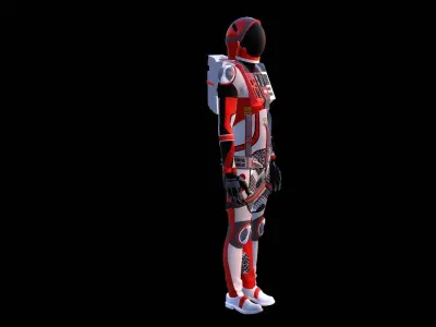 Astronaut Spacesuit Switzerland 3D model