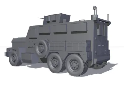 COUGAR ARMORED VEHICLE 3D model