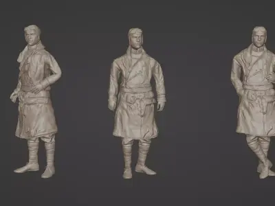 German-pilot-WWI 3D model