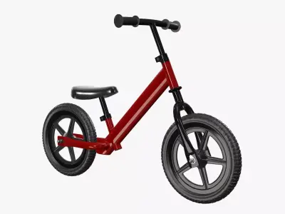 Children balance bike classic 3D model