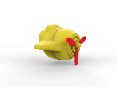 toy helicopter Low-poly 3D model